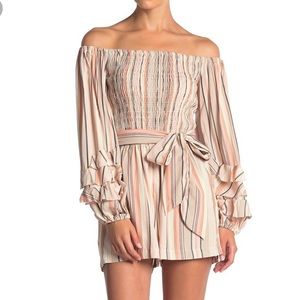 Ella Moss Lory Multi Stripe Romper - Size M - NWT